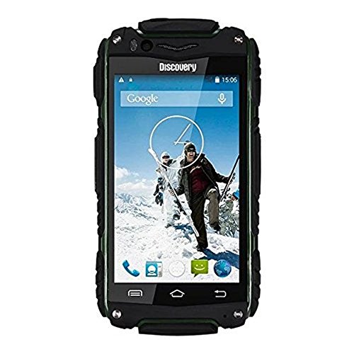 Hipipooo-Discovery V8 impermeabile antipolvere Smartphone schakeproof robusto Android 4.4 3G sbloccato telefono cellulare 4,0 pollici Mtk6572 Daul-Core, doppia SIM Slot(Verde)