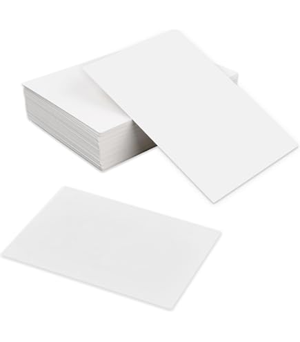 600 Cartes Papier Kraft Vierges - 6 Couleurs - 86x48mm - Pour Notes, Messages, DIY