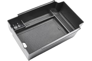 Riloer Vassoio organizer per console centrale, accessori interni, scatola portaoggetti compatibile con Subaru Crosstrek 2023-2024, nero