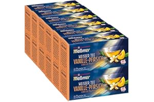 ‎MEßMER Meßmer Weißer Tee Vanille-Pfirsich 25 Teebeutel - 12 Packungen