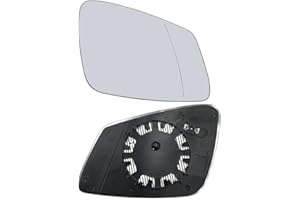 YNZEYX Heated Mirror Glass Replacement for BMW F01 F07 F10 F11 F20 F21 F22 F30 F31 F32 F34 F36 i3, Exterior Mirror Glass Aspherical with Backing Plate, Reverse Lens Reversing Glass Mirror (Right)