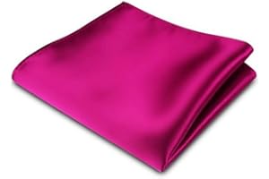 OUTLETISSIMO® POCHETTE FAZZOLETTE POCHE RASO FUCHSIA CLASSIQUE HOMME FEMME NOUVEAU, fuchsia, Taille unique