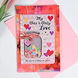 FlowerAura Yoy Are My all Lovely Romantic Valentines Day Greeting Card Gifts For Girlfriend, Boyfriend, Husband/Wife, Girls And Boys (9x6 Inch)