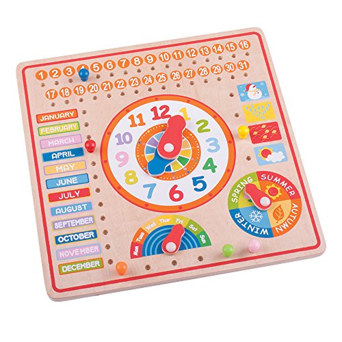Bigjigs Toys Calendar, Clock Days and Months
