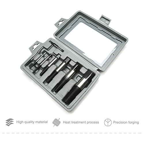 LESOLEIL Schraubenausdreher Screw Extractor Out Remover Stiftschraube Werkzeug 8 Pcs - 5