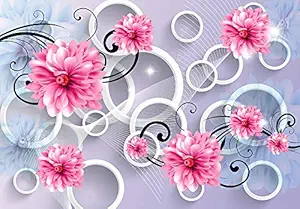 Color Solution Floral Wallpaper Wall Sticker for Home D?cor, Living Room, Bedroom, Hall, Kids Room, Play Room(Self Adhesive Vinyl, Water Proof) M05 (228 x 40 cm)