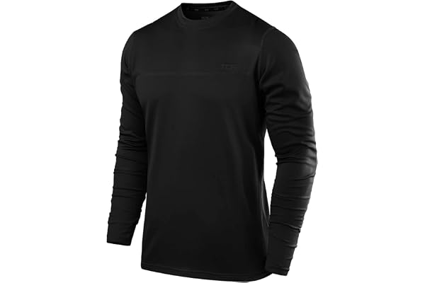 TCA Tee Shirt Homme Manches Longues - Tshirt Manche Longue Homme de Sport Element avec Col Haut pour Running Musculation Course - Tee Shirt Homme Manche Longue Quickdry