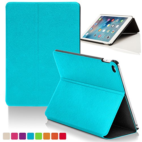 Forefront Cases® Neue Origami Leder Hülle / Tasche / Case / Cover für Apple iPad Air 2 / 2nd Generation (Oktober 2014) - Rundum-Geräteschutz und intelligente Auto-Sleep-Wake-Funktion