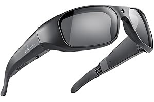 OhO 4K Ultra HD Water Resistance Video Sunglasses, Sport Smart Glasses Camera with Built-in 64GB Memory and Polarized UV400 Protection Safety Lenses,Unisex Sport Design