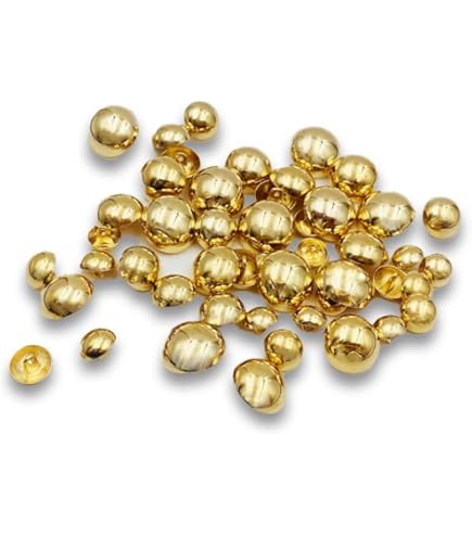 30Pcs Gouden Metalen Knoppen Ronde Metalen Platte Knop Metalen Platte Knop Voor Shirt Jas Jas Pak Broek Blazer