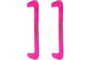 Cyrank 1 par de Protectores de Cuchillas de Hockey Deportivo, Protectores de Cuchillas de Patines de Hockey sobre Hielo, Cubierta de plástico con Protector de Patinaje sobre Hielo de Primavera