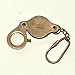 Price comparison product image Nautical World Functional Magnifying Glass Key chain Brass Lens Key Ring .AZX43