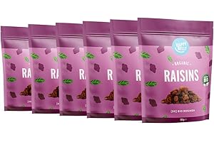 ‎HAPPY BELLY Amazon-Marke: Happy Belly Bio Rosinen, 6 x 500g