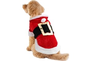 Idepet Santa Costume De Chien De Noël Coton Vêtements pour Animaux De Compagnie d'hiver À Capuche Manteau Vêtements Chien Vêtements De Compagnie d'habillement Chihuahua Yorkshire Caniche