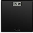 Rowenta BS1400 Premiss - Báscula de baño con Pantalla LCD, diseño fino de 2cm de alto, hasta 150 kg y 100 gr precisión, encen