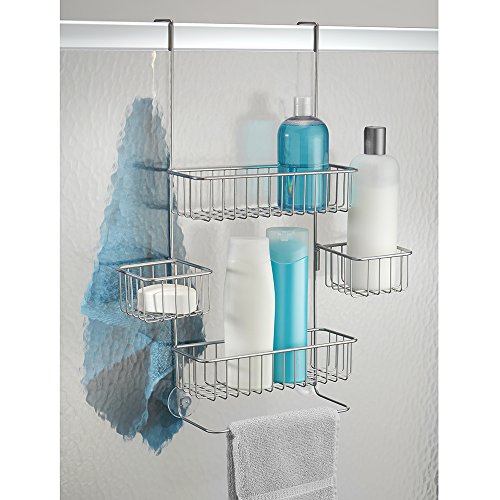 InterDesign 28076EU Metalo Dusch-Caddy zum Hängen über die Tür, silberfarben - 2