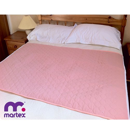 Kozee Komforts Martex Superior Double Bed Washable Reusable Incontinence Sheet Pad 4 Litre Capacity with Tucks - 55" x 36"