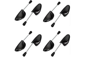 NOBILE LOVELYCARE 4 paia di tendiscarpe in plastica colore nero mantieni la forma delle tue scarpe come nuove taglia variabile dalla 37 al 46