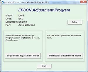 epson adjustment program l455