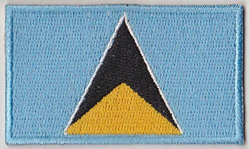 MadAboutFlags St. Lucia Country Flag Embroidered Patch T4