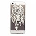 Produktbild MUTOUREN für iPhone SE 5 5S Transparent TPU Silikon Schutz Handy Hülle Case Cover [Kratzfeste, Scratch-Resistant] Hülle Schutzhülle Crystal Kirstall Durchsichtig Fall-Abdeckung Etui TPU Bumper Schale - Campanula mit Schlüssel
