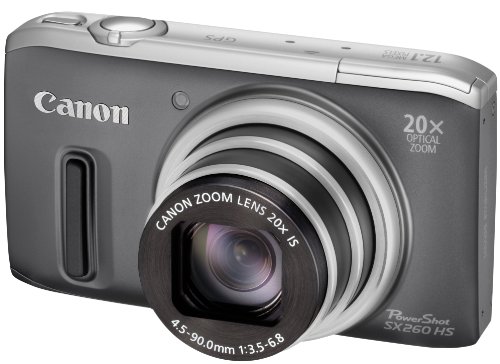 Canon Powershot SX260 HS Appareil photo num  rique 12 1 Mpix Gris
