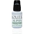 Iolite IAG Super Strong Professional Black Bonding Adhesive Eyelash Extension Alpha Glue for Long Lasting Semi Permanent Individual Lash,5ml