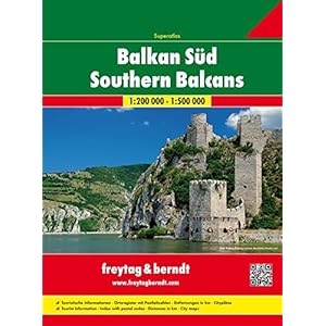 Southern Balcan Serbia-Montenegro-Kosovo-Macedonia-Albania 1:200.000