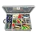 Produktbild Kits GossipBoy 34pcs / Set Fischköder Mixed Universelle Verschiedene Fischköder mit Fischen Set Tackle Box - inklusive 8Pcs Metallüberzug Fisch mit Treble Hook, 2Pcs Metallüberzug VIB, 1Pc Metallüberzug Frosch, 1Pc Garnele, 1Pc Hummer, 2Pcs Leaders, 1Pc Zange und andere Köder Zubehör für Süßwasser Salzwasser Angeln