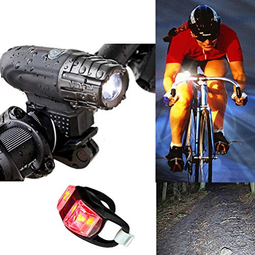 Kit Faro E Luce LED Bici Vont Super Luminosi USB Ricaricabili - Impermeabili