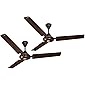 ACTIVA 1200 MM HIGH Speed BEE Approved 5 Star Rated APSRA Ceiling Fan (Brown)-2 Year Warranty Pack of 2