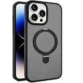 Coverzone iPhone 16E ile Uyumlu Mat Transparan PhaqntomRing MagSafe Destekli Standlı Kılıf, Kamera Lens Hediyeli Darbe Emici 