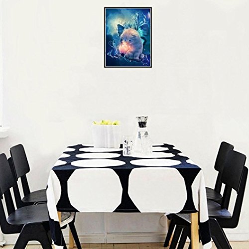Diamant Malerei,Saingace 5D DIY Diamond Painting Cross Stitch Rhinestone Home Decor (J) - 3