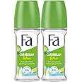 Fa Roll On Caribbean Lemon 50ml, Pack of 2