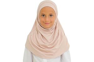 Prien Easy To Wear Hijab For Girls, Muslim Scarf for Kids, Instant Hijabs For Women, Viscose Children Scarves For Ramadan Eid
