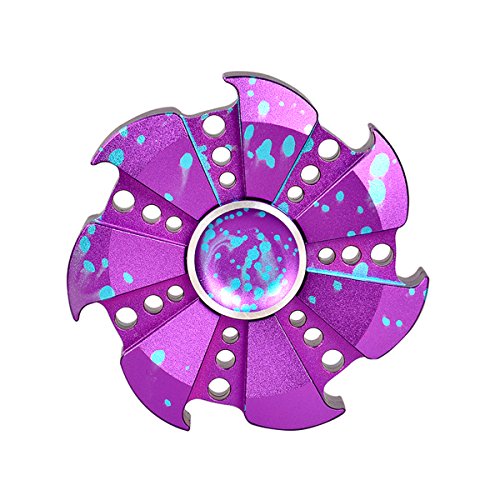 iPartshop aluminium alloy customs Metal EDC Fidget spinner toy Finger Top smooth surface finish hybrid bearing (Violet) iPartshop aluminium alloy customs Metal EDC Fidget spinner toy Finger Top smooth surface finish hybrid bearing (Violet)