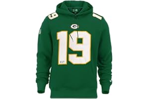 New Era NFL Established Number Hoody Sudadera con Capucha Fútbol Americano Capucha suéter Emblema del Equipo