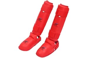 Perfeclan MMA Protège-Tibias Gear Jambe Protecteur Pads Karaté Arts Martiaux boxeo en tailandia Thai pour Enfants Sparring Support