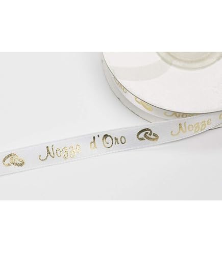 Furlanis Nastro In Velo Con Bordi In Raso E Tirante Centrale – 6 Mm X 50 Metri – Colore Avorio – Tessuto Italiano Per Bomboniere E Confezioni Regalo