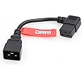 DRRI Right Angled C19 Female to C20 Male Power Extension Adapter Cable for PDU UPS