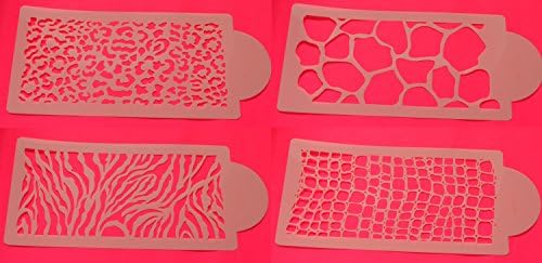 Cake Stencils - Large Animal Skins x 4 Cake Sides Border