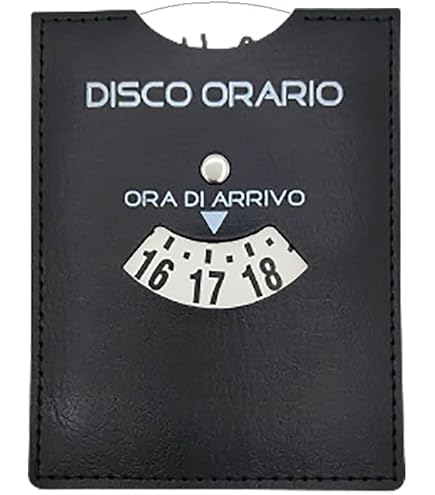 CARALL 2 Pezzi Disco Orario Per Auto,in Plastica Rigida,con Porta - 12