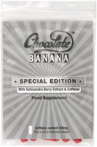 Chocolate Banana Special Edition with Schizandra Berry Extract and Caffeine - Pack of 8 Capsules