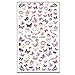 Bluelans® 3D Colorful Flower Water Nail Transfers Butterfly Nail Art Decals / Tattoos / Stickers (#9)