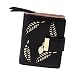 Produktbild P Prettyia Damen Klein Leder Geldbörse Mini Portemonnaie Portmonee Münzfach Brieftasche Geldbeutel Kreditkartenetui Zipper Kreditkartentaschen - schwarz