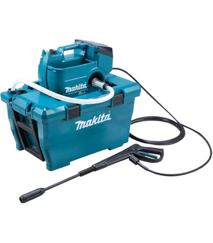 Hogedrukreiniger met 2 accu's met 3000 mAh, compatibel met Makita 18 V, max. 1,8 MPa, draagbare