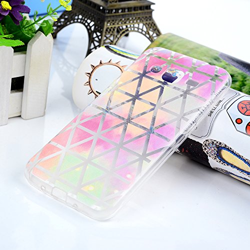 Badalink Silikon Handy Hülle für Samsung Galaxy J3 2016 Duos J320F 5.0″ Schutzhülle Bunte Muster Ultra Slim Weich TPU Gummi Bumper Case Protective Back Case Cover Schale Tasche - 2