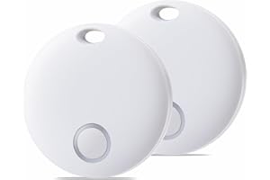 Reyke Smart Tag, traqueur de Bagages, Fonctionne avec Apple Find My (iOS Uniquement), localisateur d'articles pour clés, Bagages, Sac à Dos, Portefeuille, Animaux domestiques, étanchéité