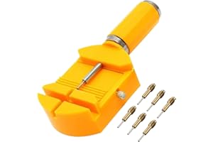 GENERIC ZARB Link Removal Kit with 6 Extra Pins, Metal Watch Strap Adjustment Tool for Watch Strap Resizing