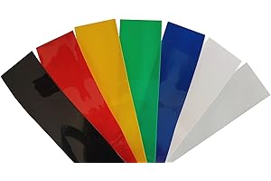 netproshop 2m Akku Schrumpfschlauch PVC von 20mm bis 200mm Flachmaß, Farbwahl, Farbe:Transparent, Größe:60 mm